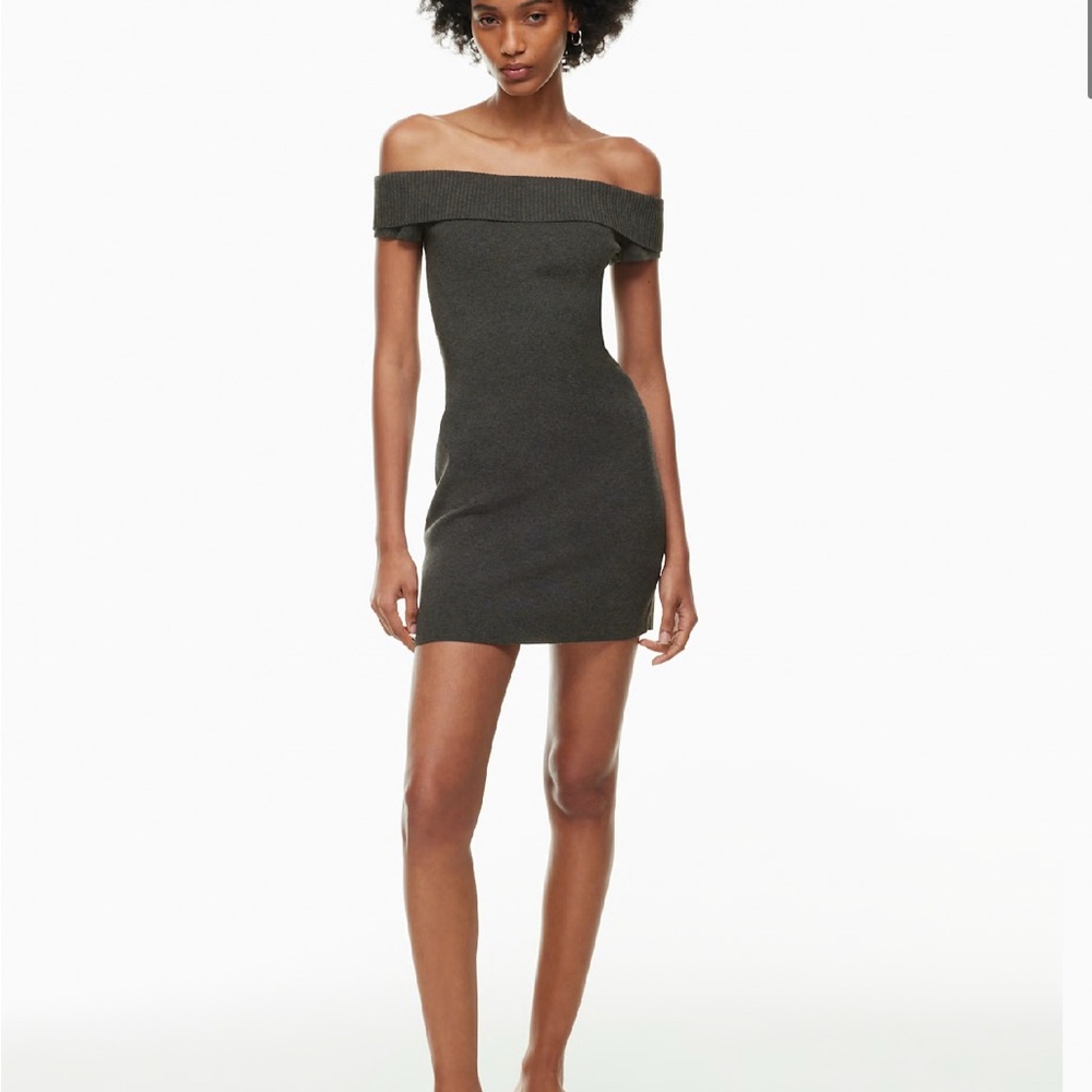Sunday Best Firebird Strapless Charcoal Dress